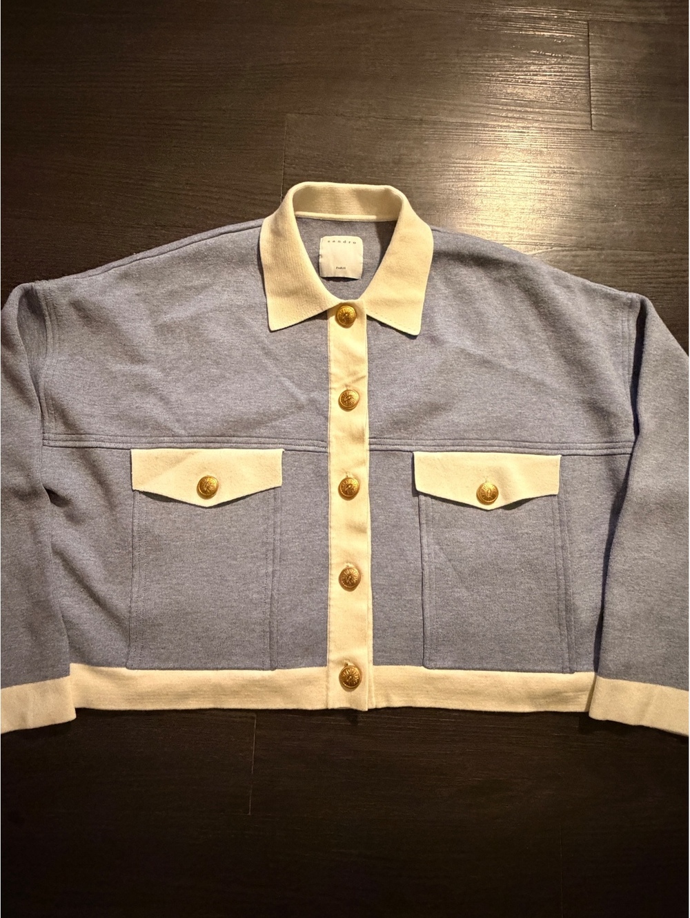 Sandro Paris Cher Cropped Cardigan Jacket